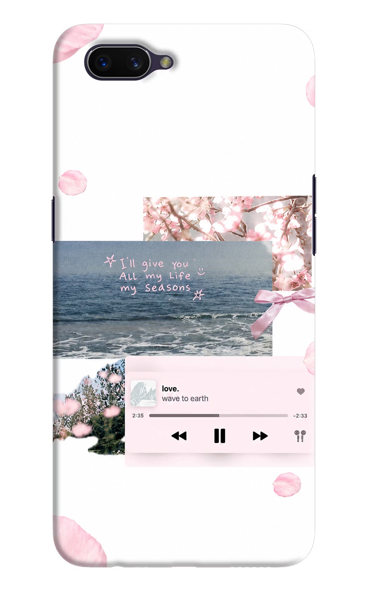 Wave to earth Oppo A3S Back Cover