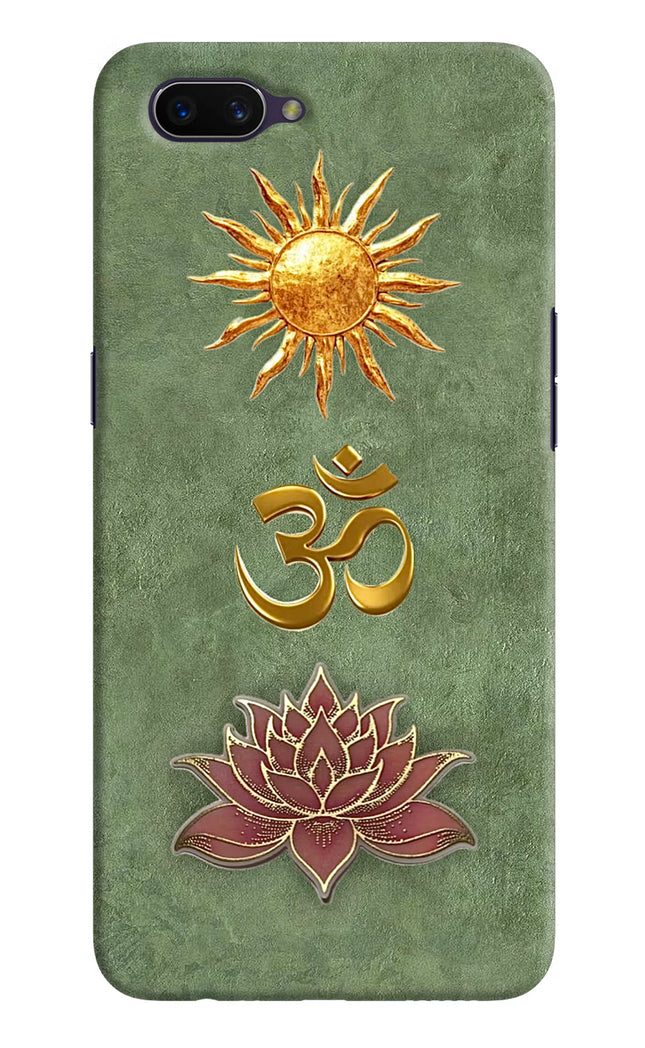 Om & Lotus Oppo A3S Back Cover