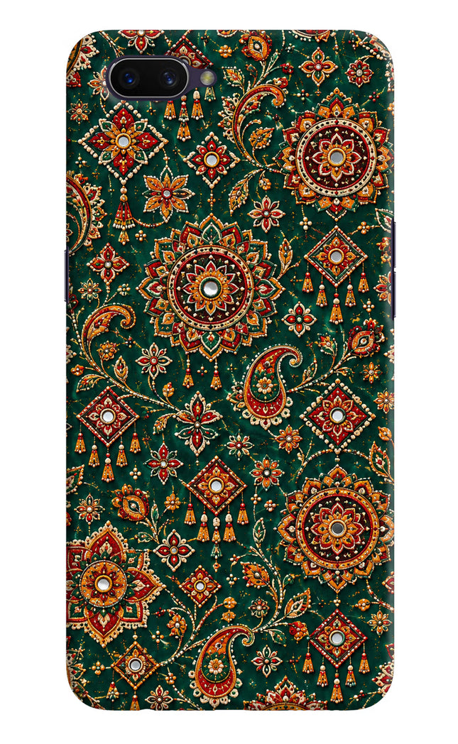 Green Pataka Oppo A3S Hard Case Back Cover by Casekaro