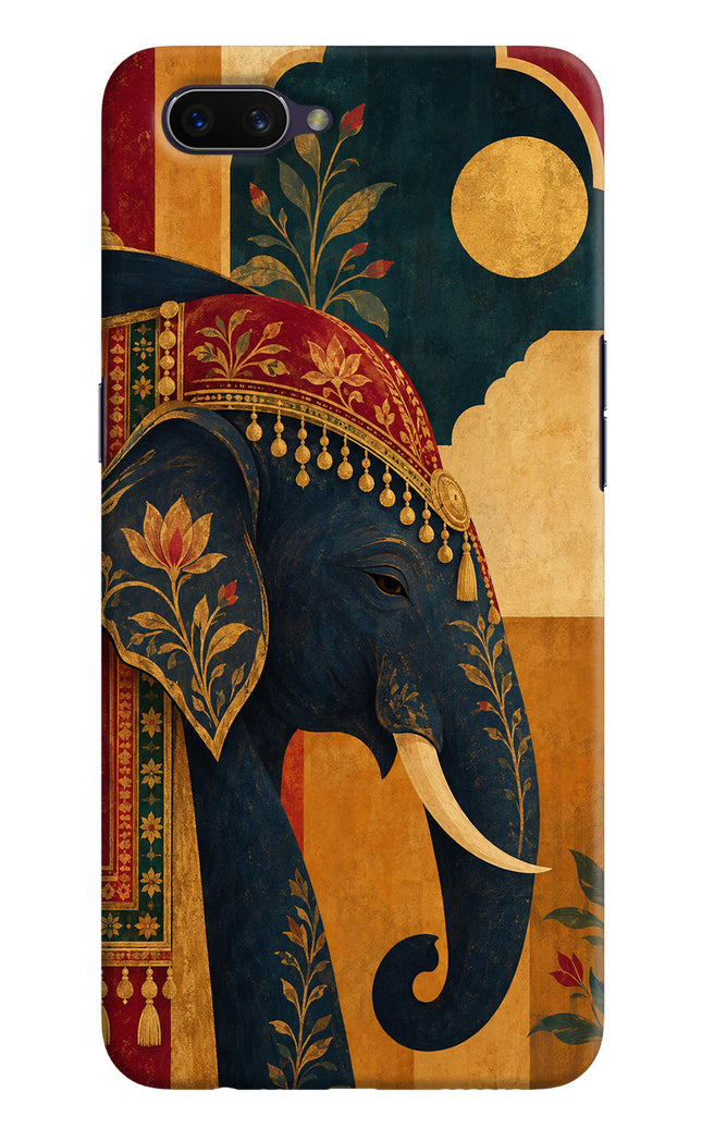 Royal Elephant Oppo A3S Hard Case Back Cover by Casekaro