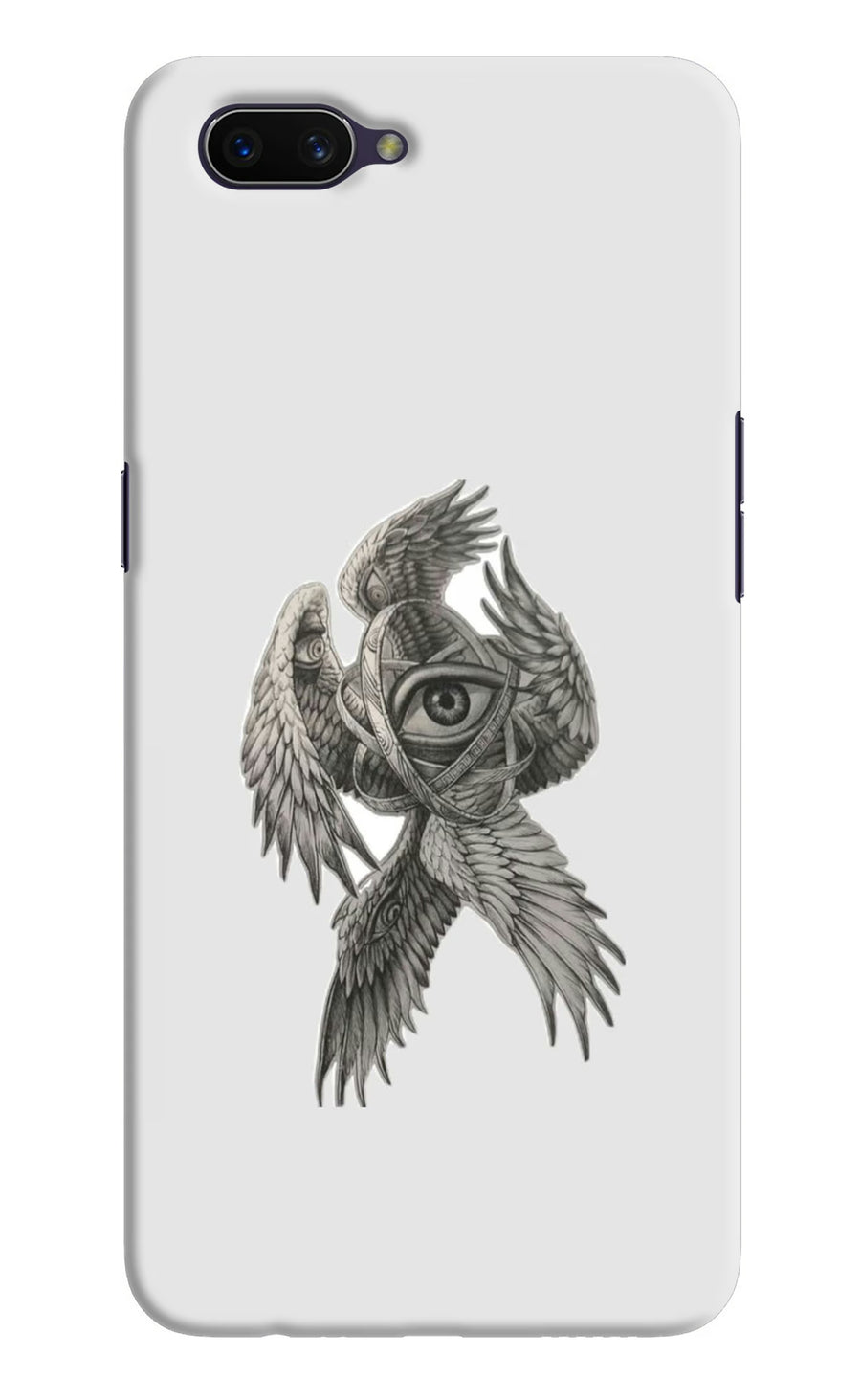 Accurate Angel Oppo A3S Back Cover, Hard case