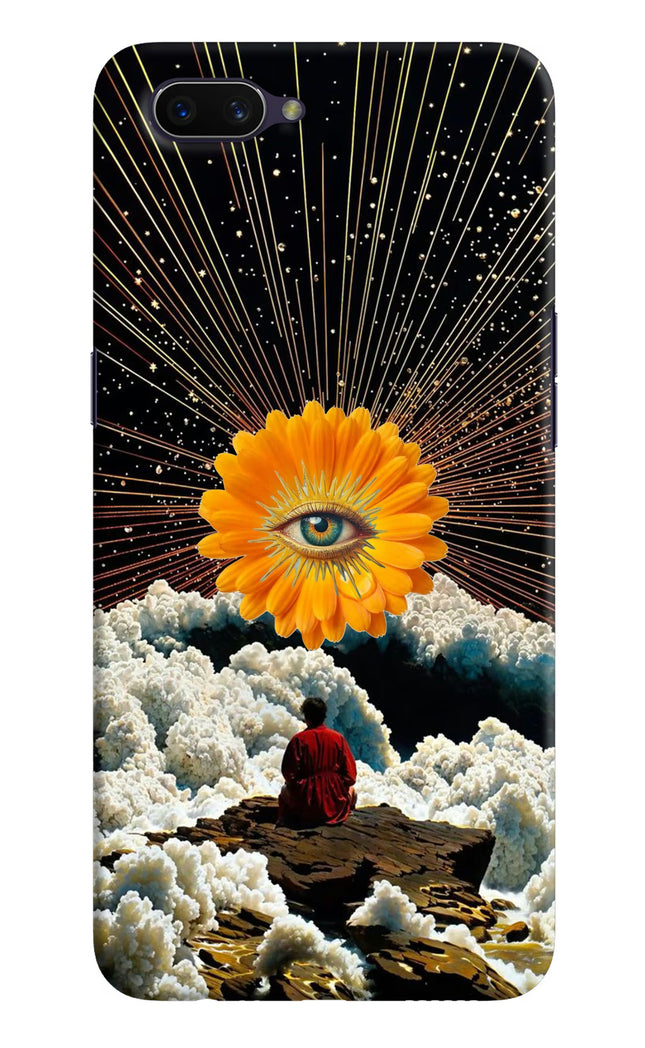 Cosmic Flower Oppo A3S Hard Case Back Cover by Casekaro