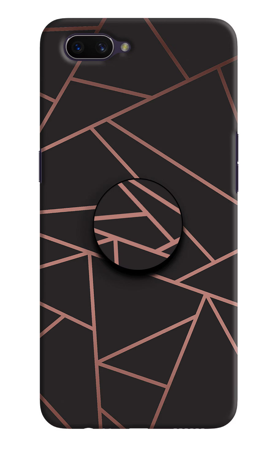 Geometric Pattern Oppo A3S Pop Case, Hard case