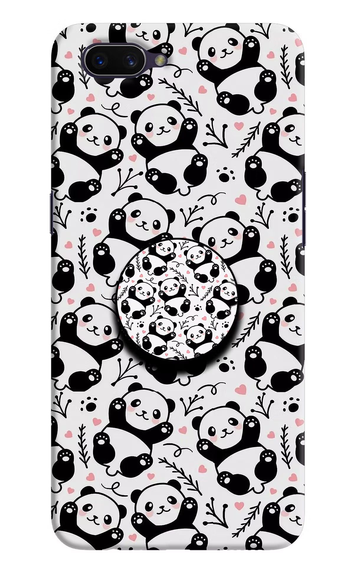 Cute Panda Oppo A3S Pop Case by Casekaro