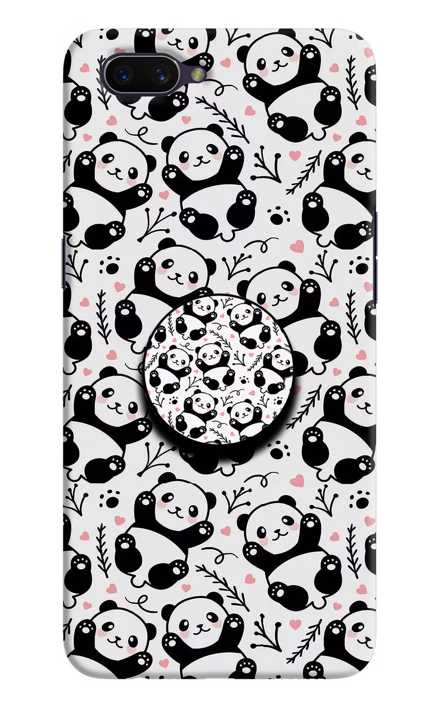 Cute Panda Oppo A3S Pop Case, Hard case