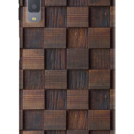 Wooden Cube Design Samsung A7 Hard Case Back Cover by Casekaro