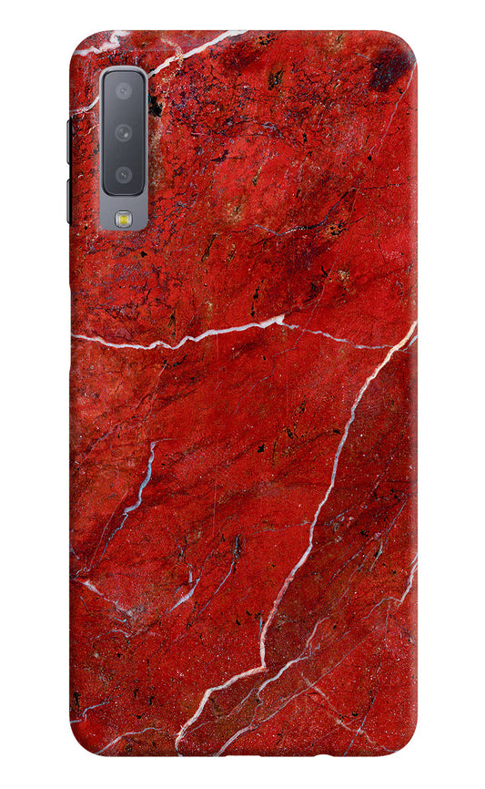 Red Marble Design Samsung A7 Hard Case Back Cover by Casekaro