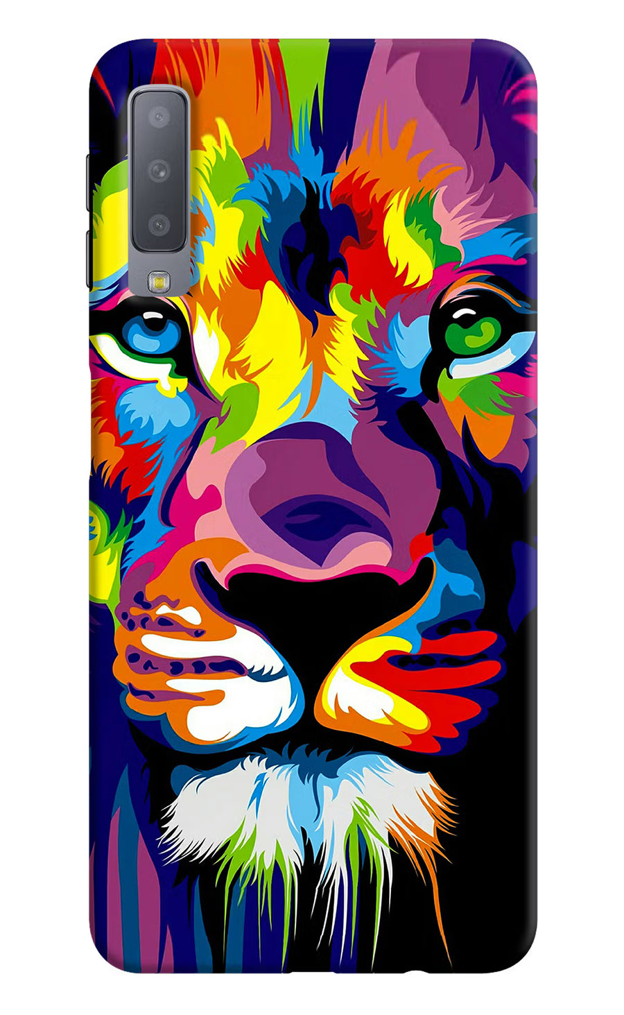 Lion Samsung A7 Back Cover, Hard case