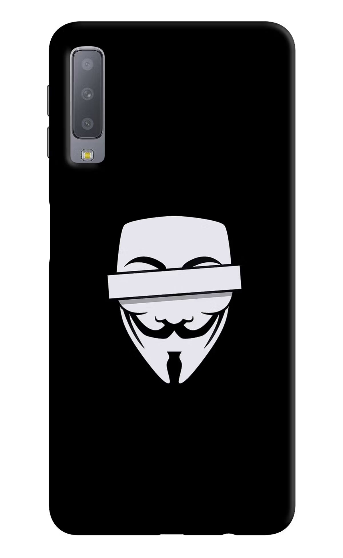 Anonymous Face Samsung A7 Hard Case Back Cover by Casekaro