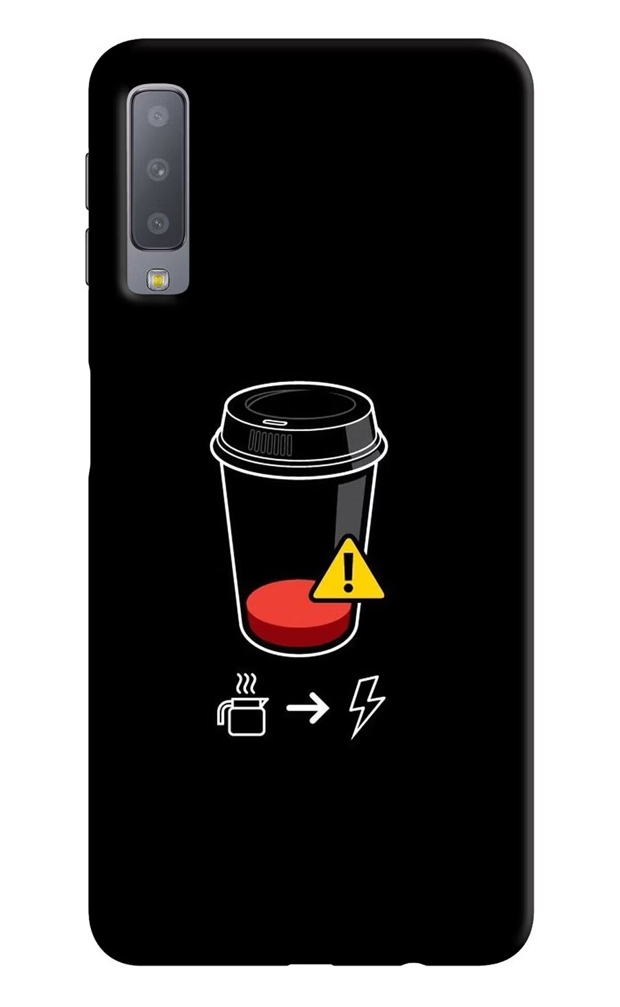 Coffee Samsung A7 Back Cover, Hard case
