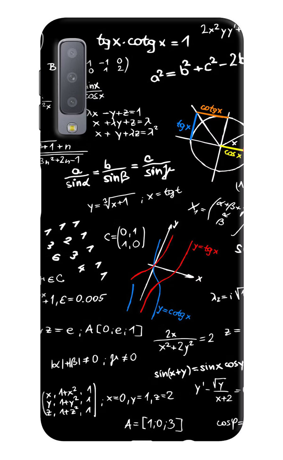 Mathematics Formula Samsung A7 Back Cover, Hard case