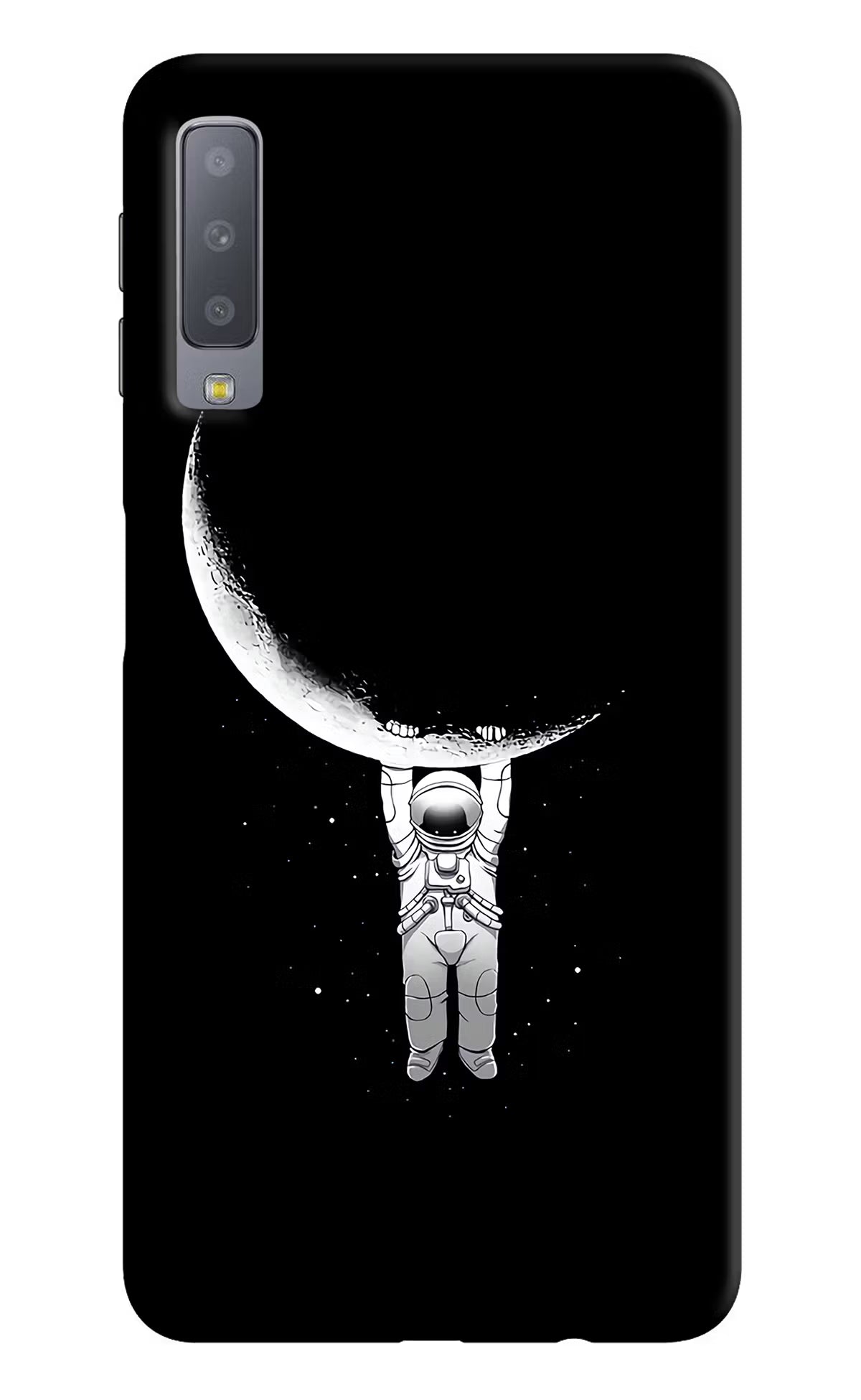 Moon Space Samsung A7 Hard Case Back Cover by Casekaro
