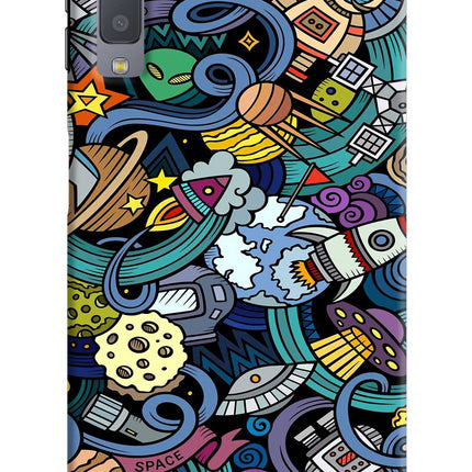 Space Abstract Samsung A7 Hard Case Back Cover by Casekaro