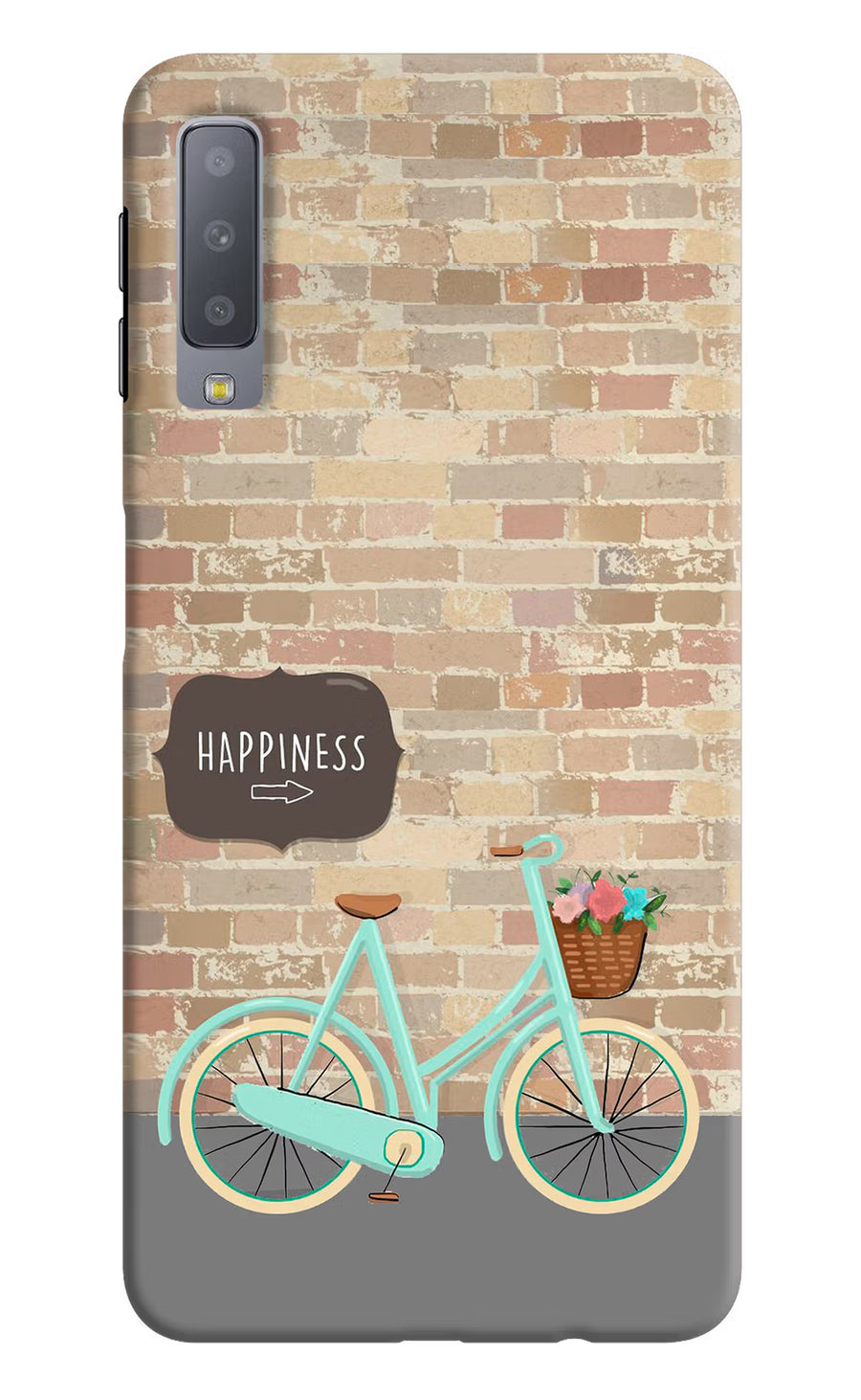 Happiness Artwork Samsung A7 Back Cover, Hard case