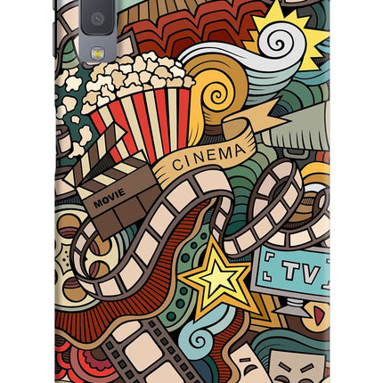 Cinema Abstract Samsung A7 Hard Case Back Cover by Casekaro
