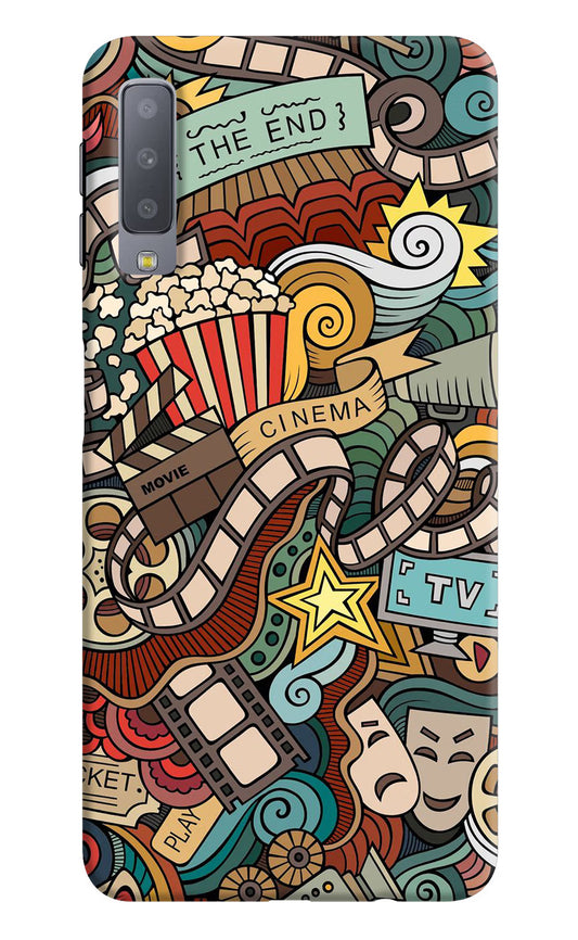 Cinema Abstract Samsung A7 Hard Case Back Cover by Casekaro