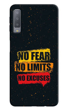 No Fear No Limits No Excuse Samsung A7 Hard Case Back Cover by Casekaro