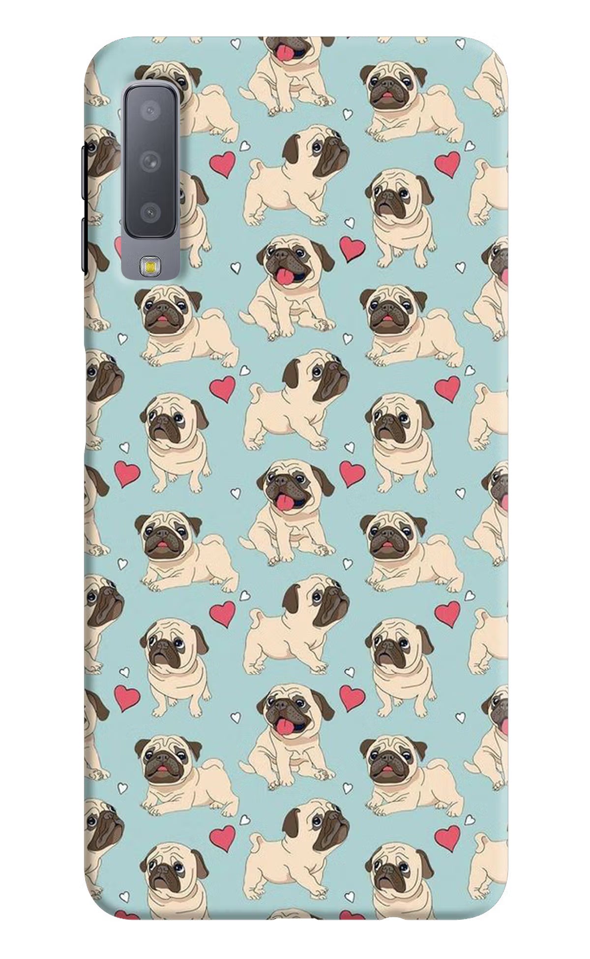 Pug Dog Samsung A7 Hard Case Back Cover by Casekaro