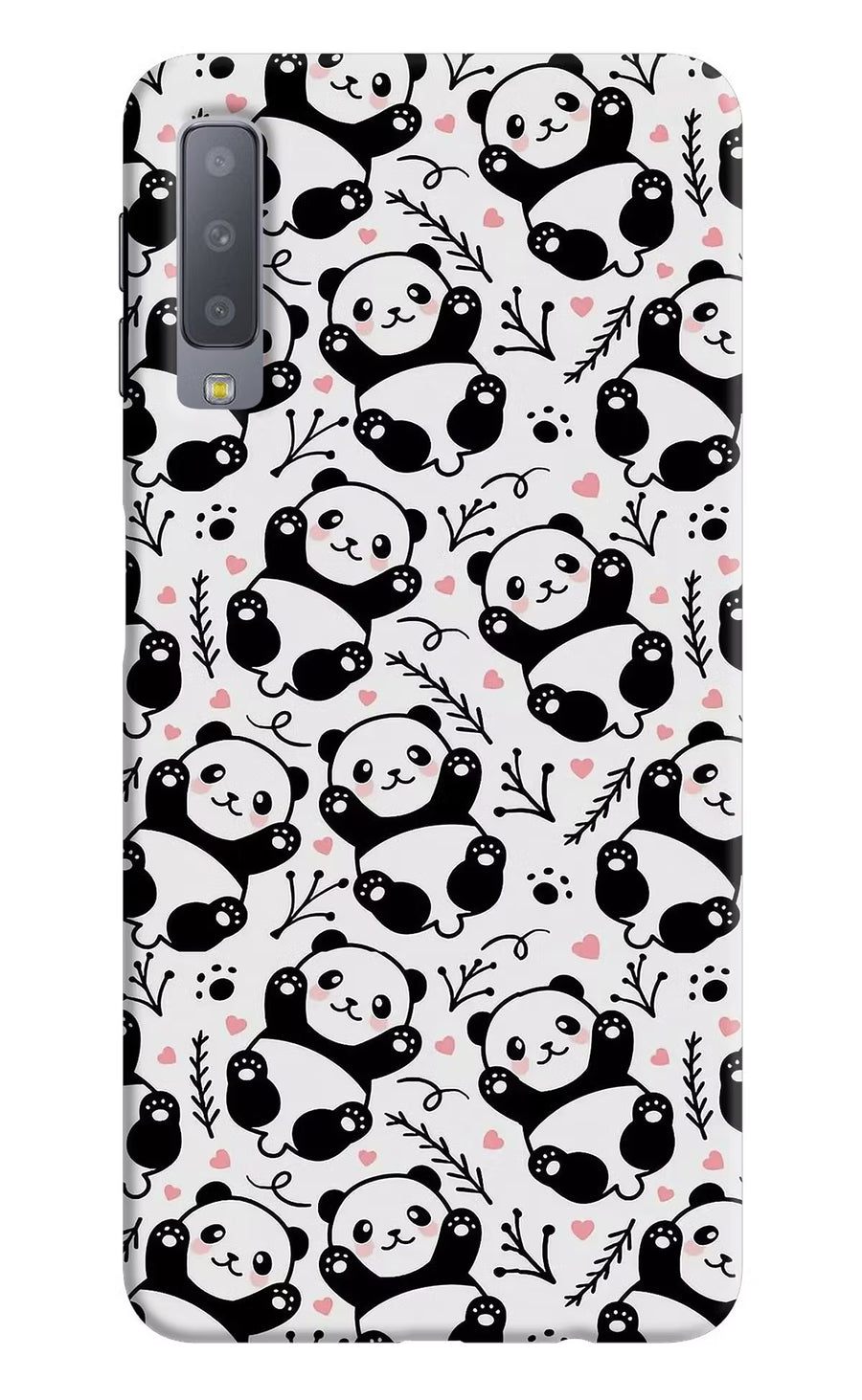 Cute Panda Samsung A7 Back Cover, Hard case