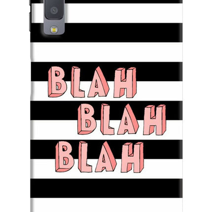 Blah Blah Blah Samsung A7 Hard Case Back Cover by Casekaro