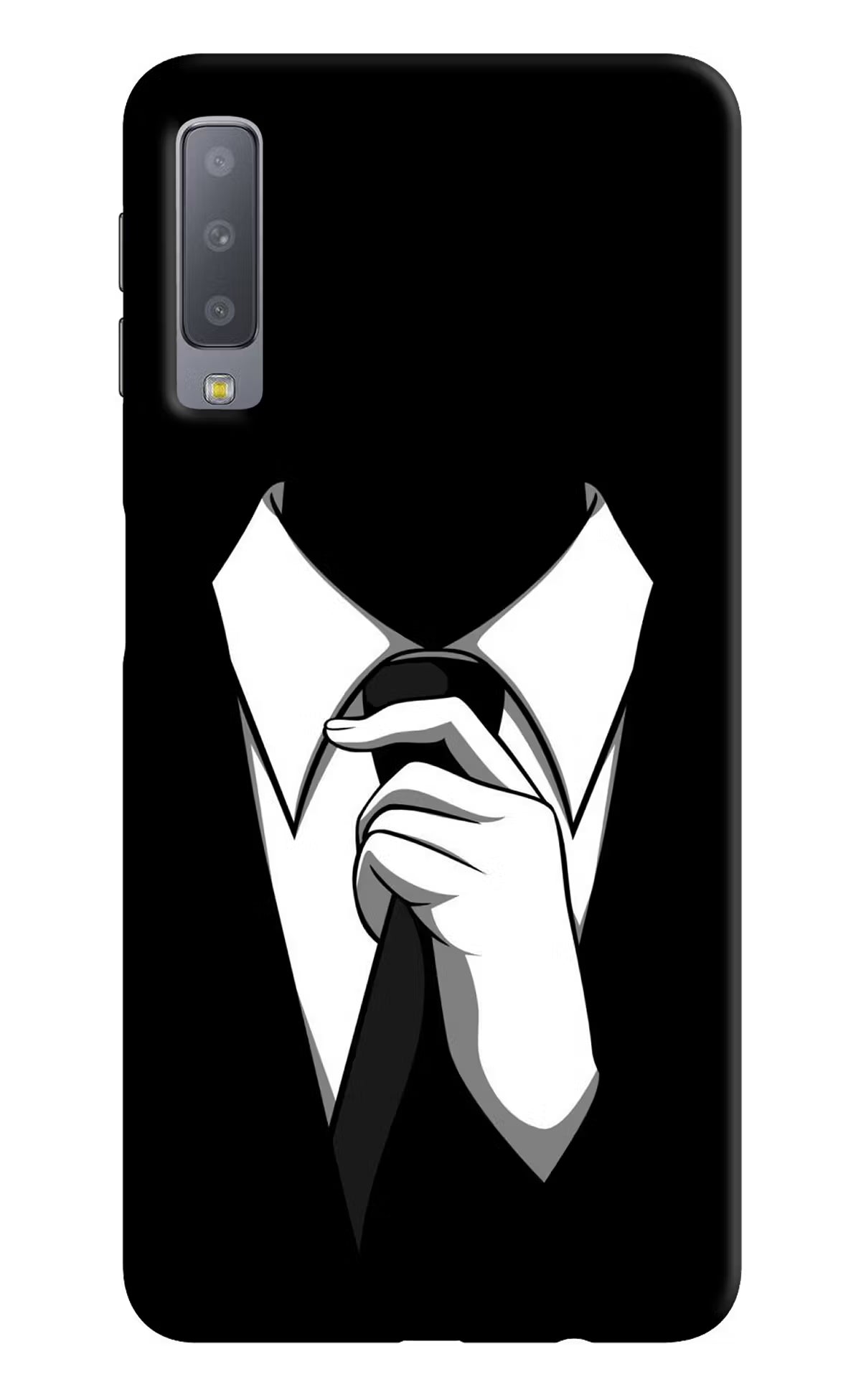 Black Tie Samsung A7 Hard Case Back Cover by Casekaro