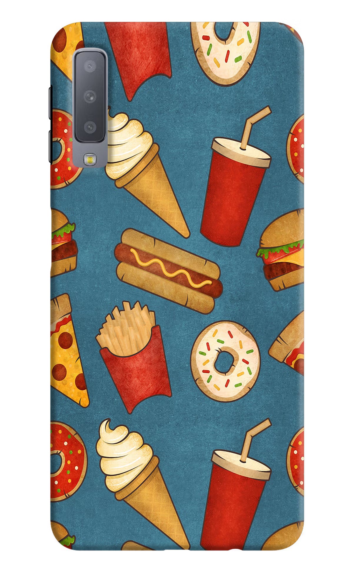 Foodie Samsung A7 Hard Case Back Cover by Casekaro