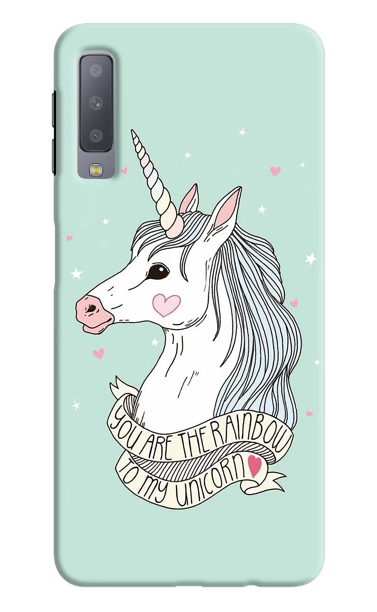 Unicorn Wallpaper Samsung A7 Hard Case Back Cover by Casekaro
