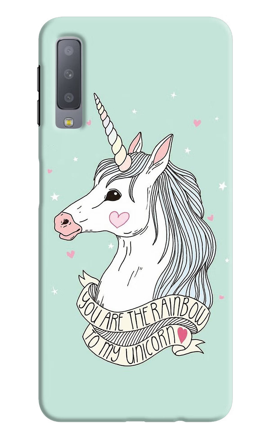 Unicorn Wallpaper Samsung A7 Back Cover, Hard case