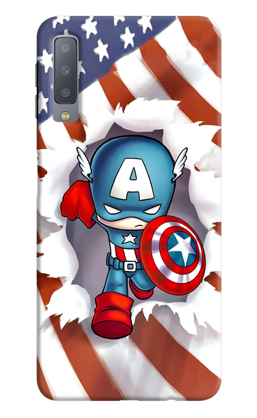 Captain America Samsung A7 Back Cover, Hard case