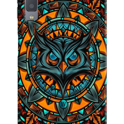 Angry Owl Art Samsung A7 Hard Case Back Cover by Casekaro