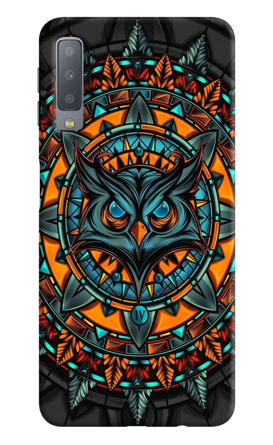Angry Owl Art Samsung A7 Back Cover, Hard case