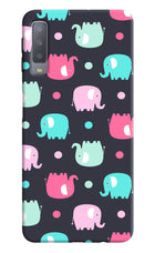 Elephants Samsung A7 Hard Case Back Cover by Casekaro