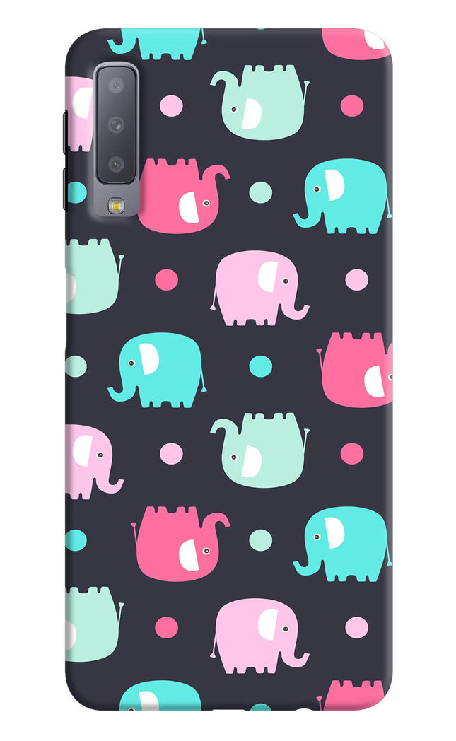 Elephants Samsung A7 Hard Case Back Cover by Casekaro