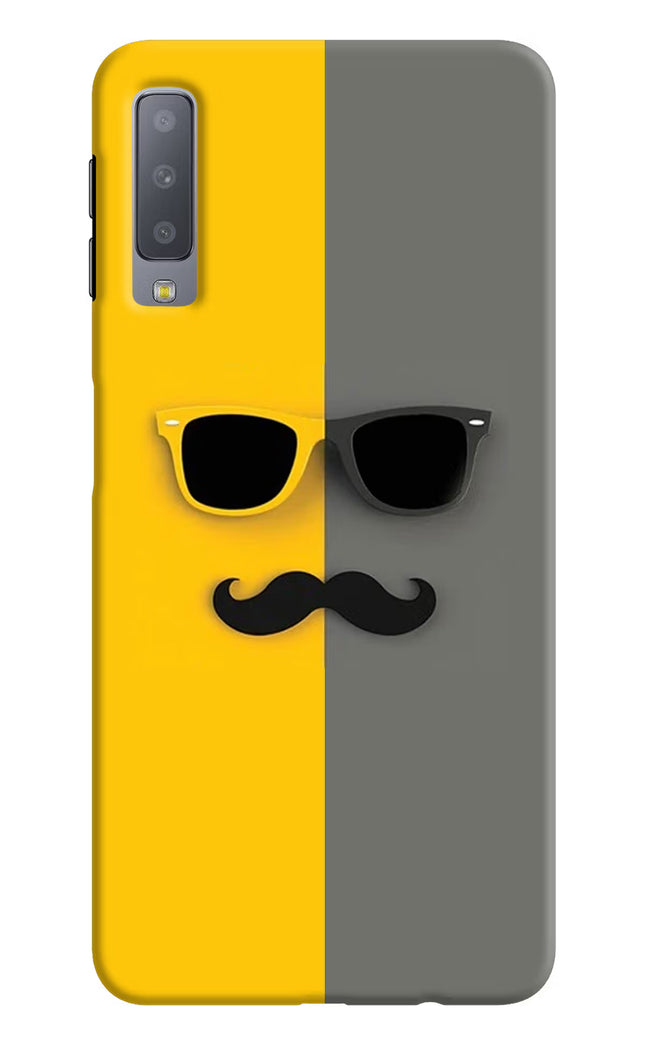Sunglasses with Mustache Samsung A7 Hard Case Back Cover by Casekaro