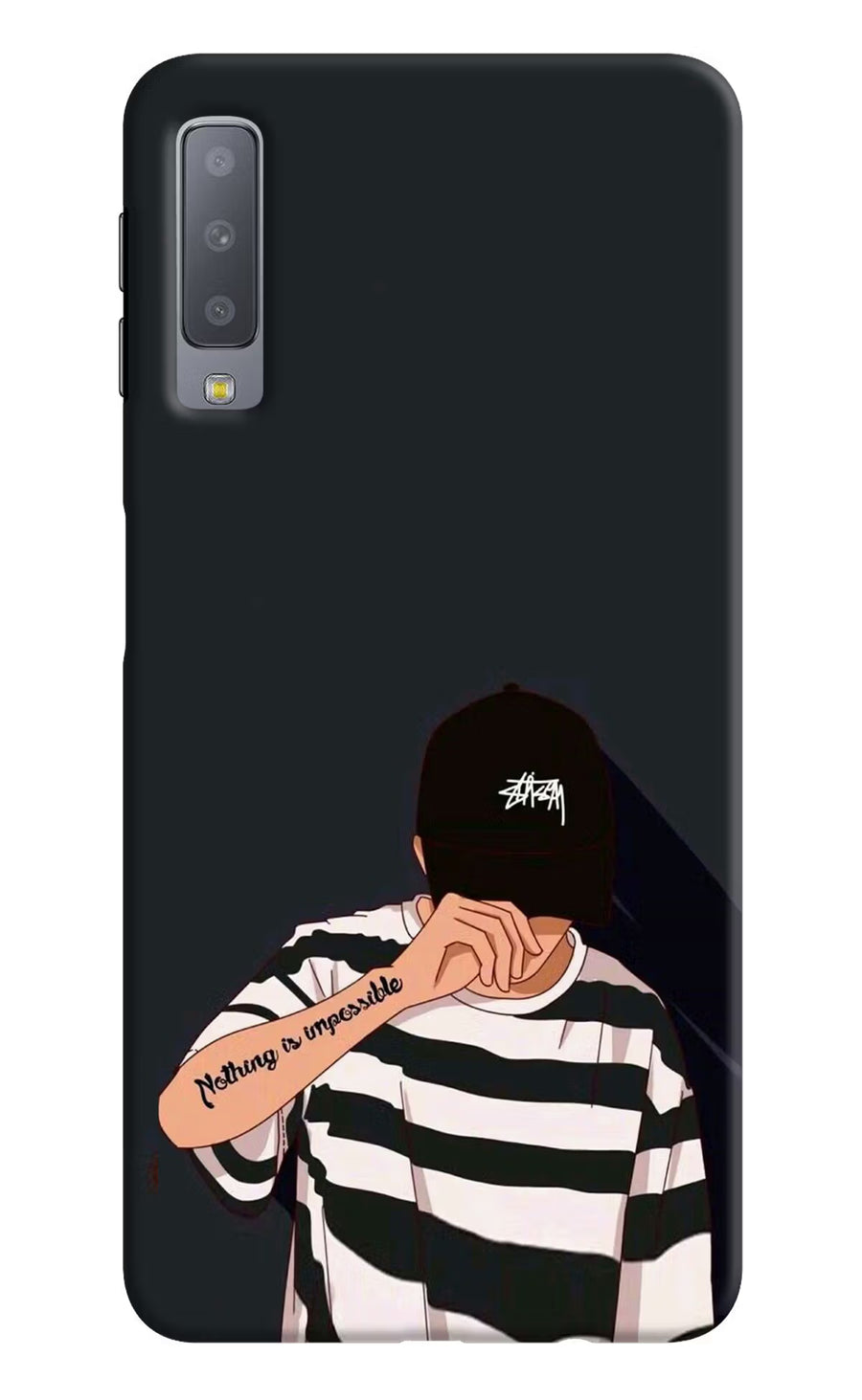 Aesthetic Boy Samsung A7 Back Cover, Hard case