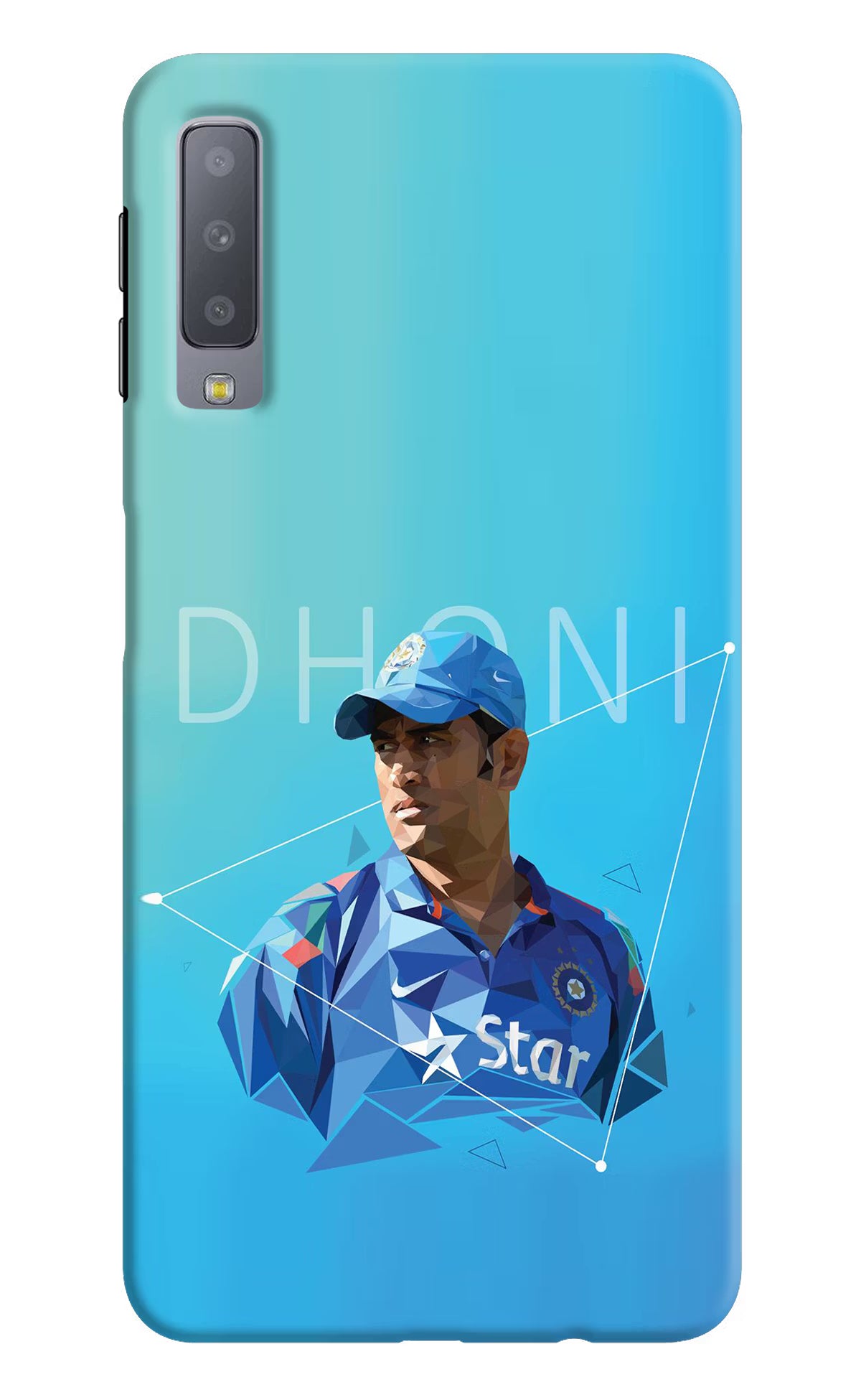Dhoni Artwork Samsung A7 Hard Case Back Cover by Casekaro