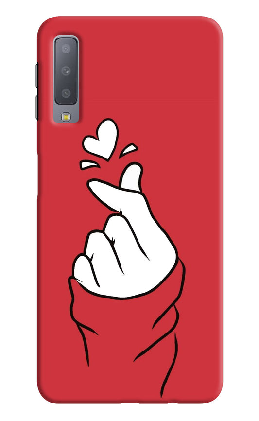 Korean Love Sign Samsung A7 Hard Case Back Cover by Casekaro