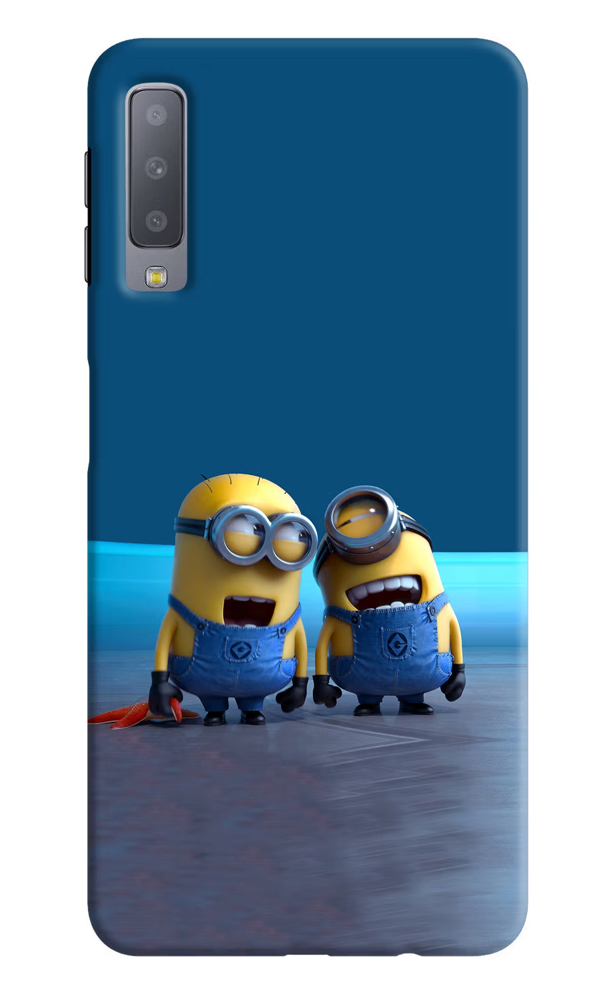 Minion Laughing Samsung A7 Hard Case Back Cover by Casekaro