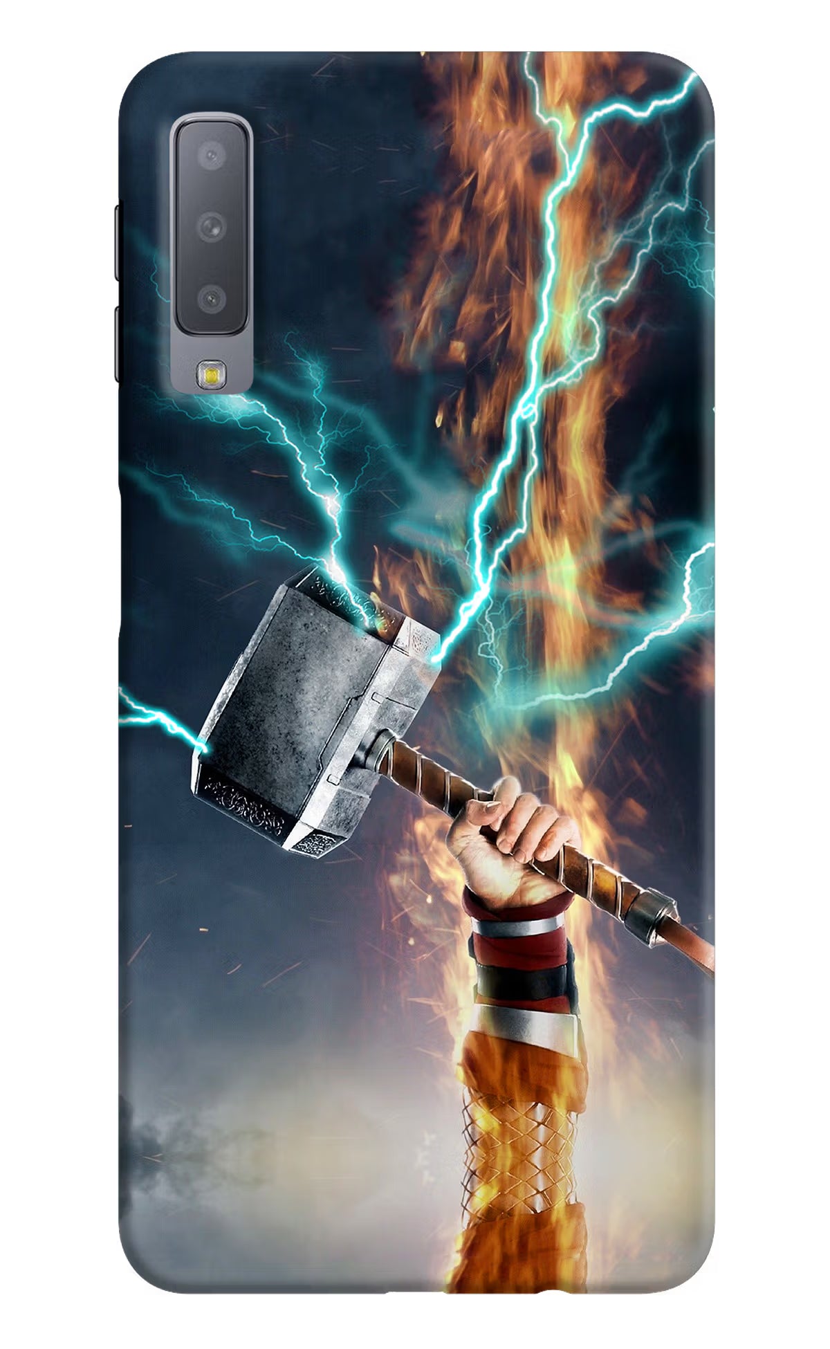 Thor Hammer Mjolnir Samsung A7 Hard Case Back Cover by Casekaro