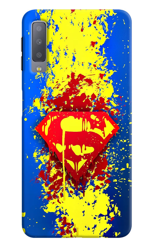 Superman logo Samsung A7 Hard Case Back Cover by Casekaro