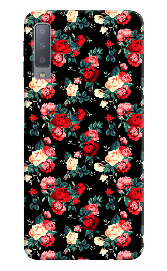 Rose Pattern Samsung A7 Hard Case Back Cover by Casekaro