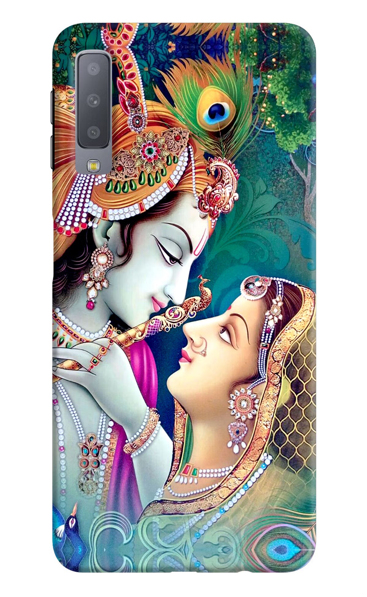 Lord Radha Krishna Samsung A7 Hard Case Back Cover by Casekaro