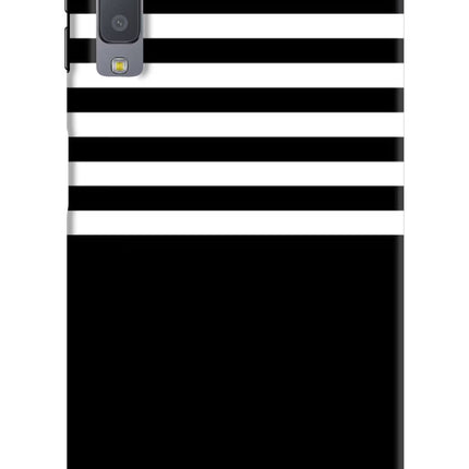 Black and White Print Samsung A7 Hard Case Back Cover by Casekaro