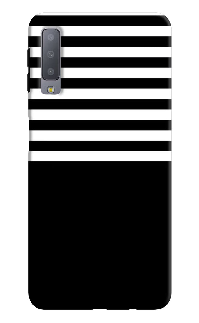 Black and White Print Samsung A7 Hard Case Back Cover by Casekaro
