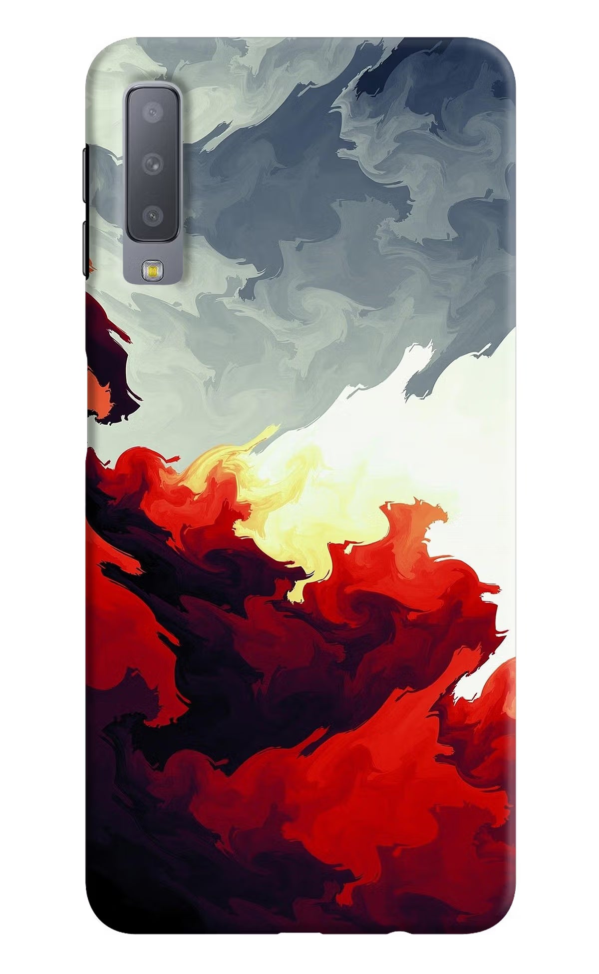 Fire Cloud Samsung A7 Hard Case Back Cover by Casekaro