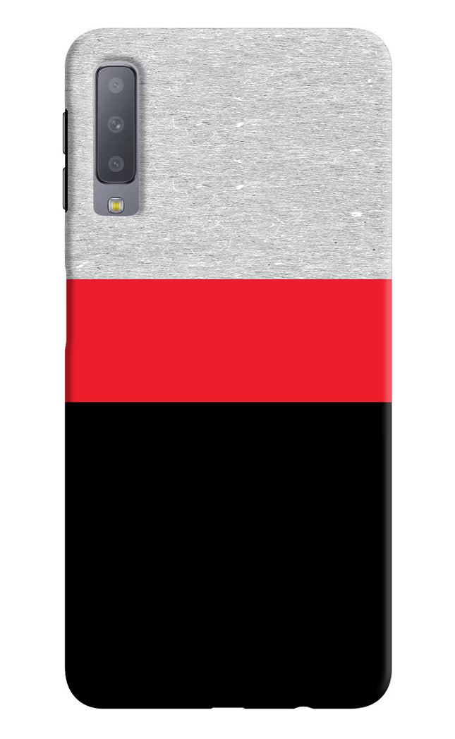 Tri Color Pattern Samsung A7 Hard Case Back Cover by Casekaro