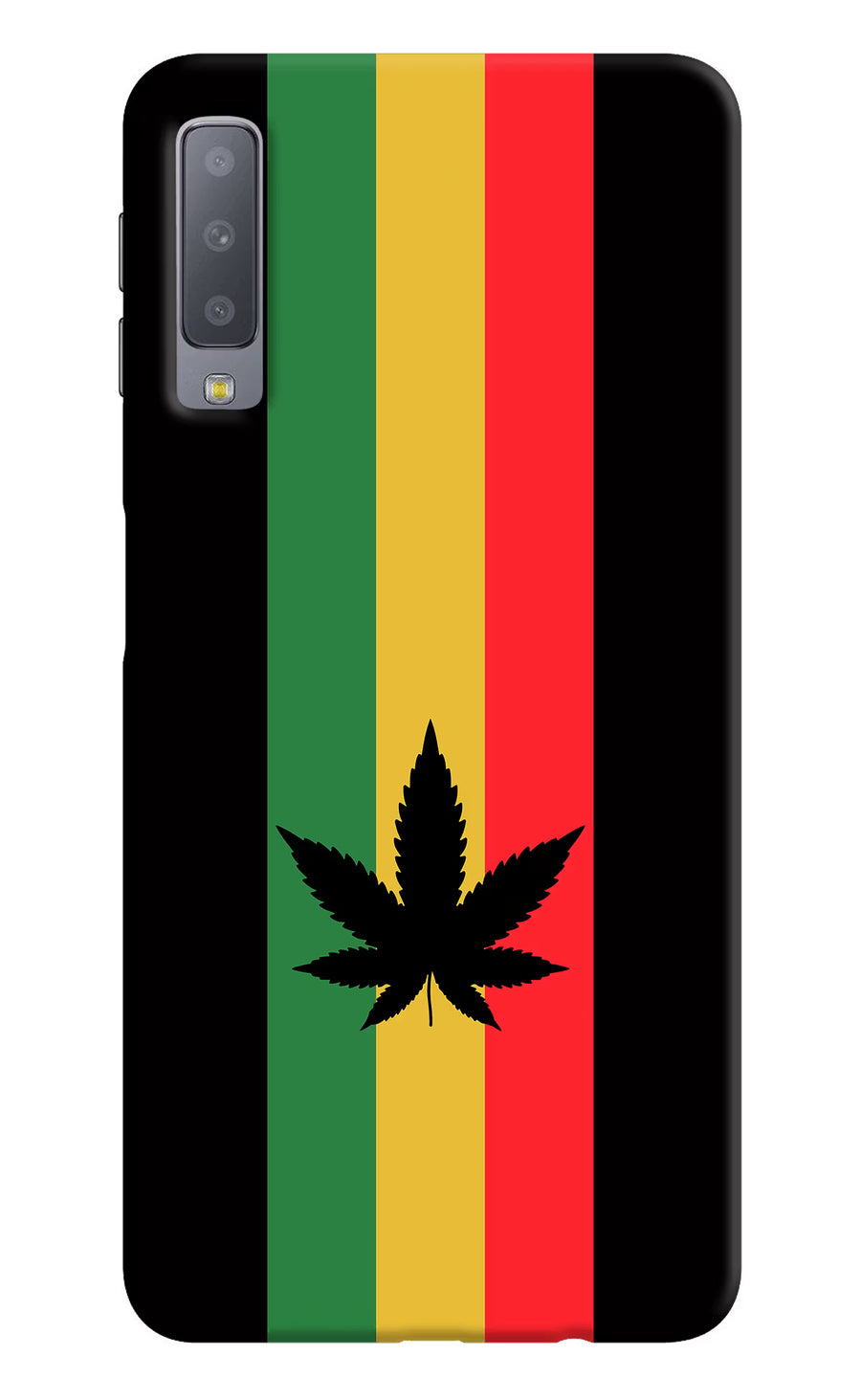 Weed Flag Samsung A7 Back Cover, Hard case