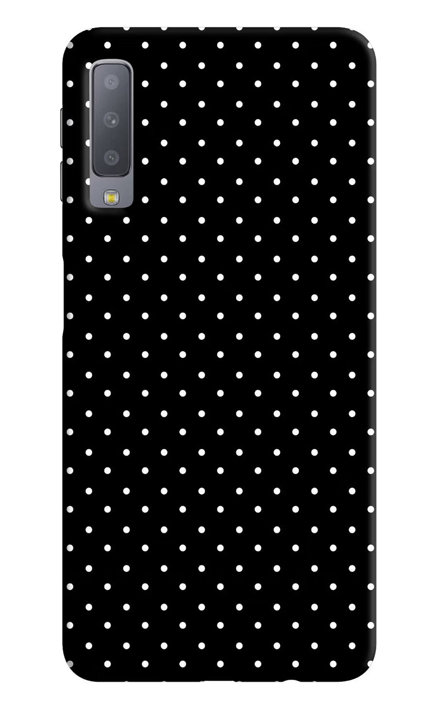 White Dots Samsung A7 Back Cover, Hard case