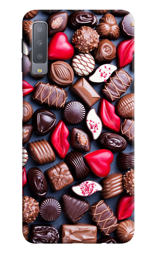 Chocolates Samsung A7 Hard Case Back Cover by Casekaro