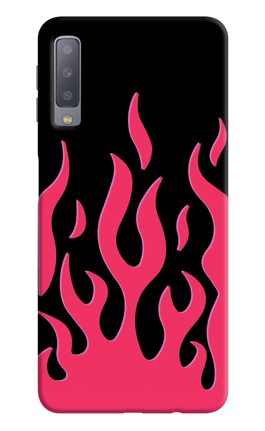 Fire Flames Samsung A7 Hard Case Back Cover by Casekaro